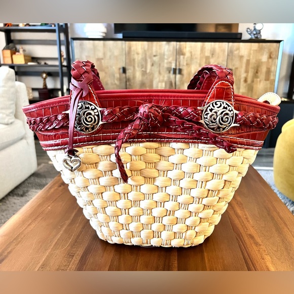 Brighton Straw Bucket Purse - Picture 8 of 14